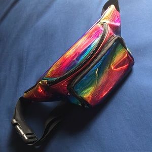 Fluorescent Rainbow Fanny Pack